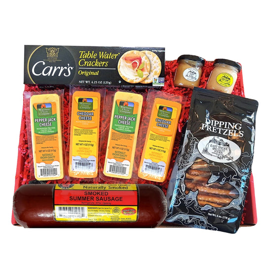 WISCONSIN SPECIATLY GOURMET GIFT ASSORTMENT - A GOURMET HOLIDAY BIRTHDAY GIFT BOX
