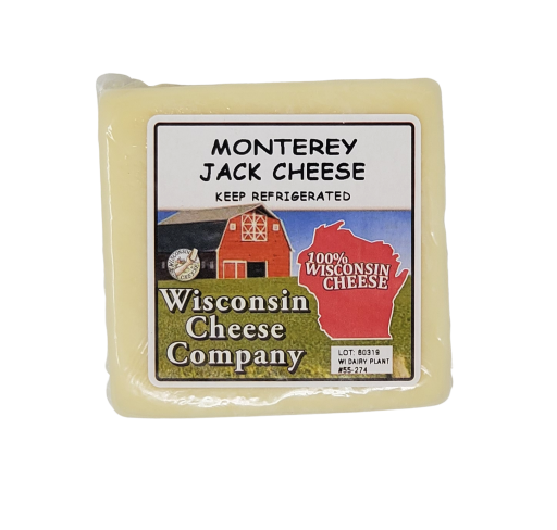 block of monterey jack cheese