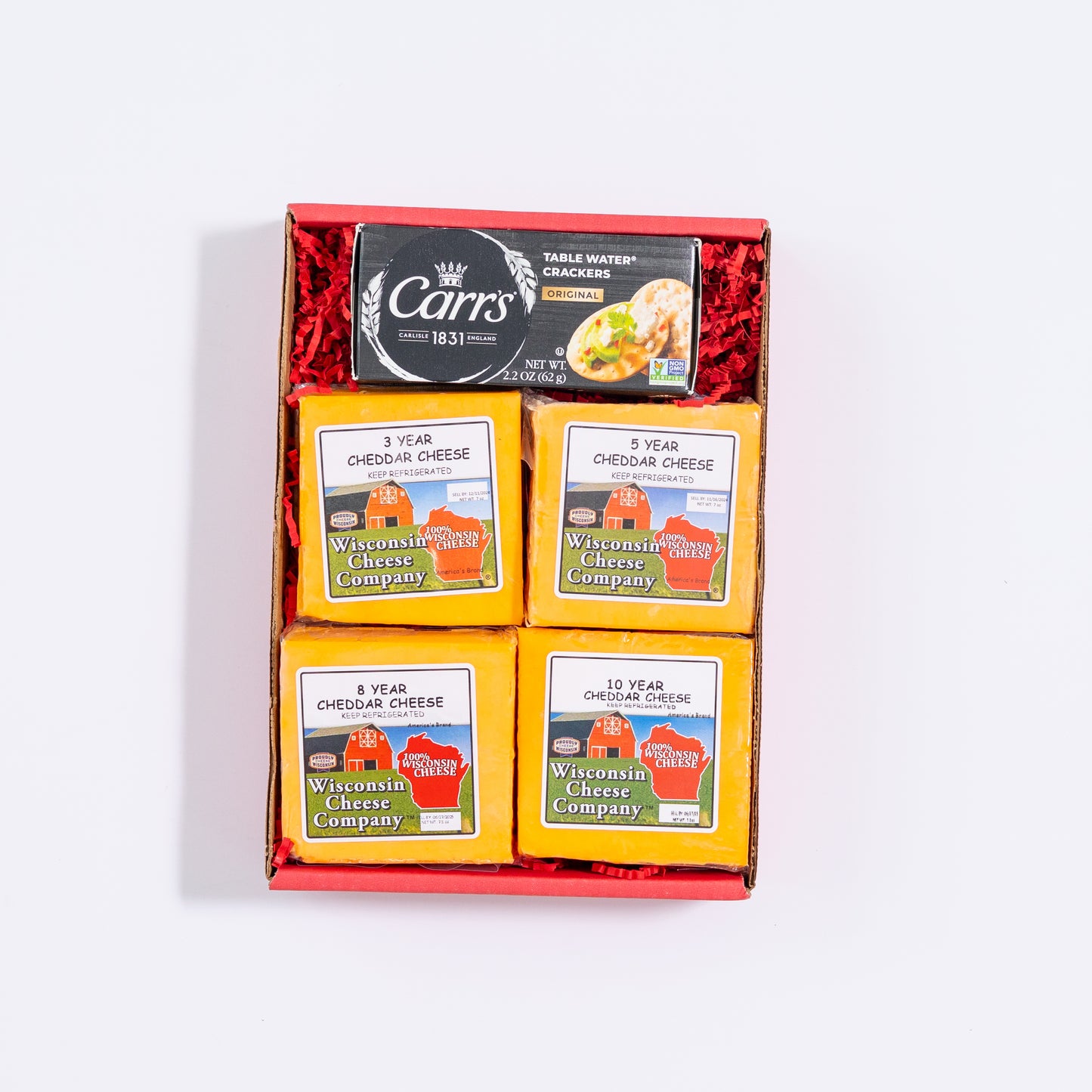 Classic Elite Aged Cheese & Cracker Gift Box, A Great Gift for Birthdays