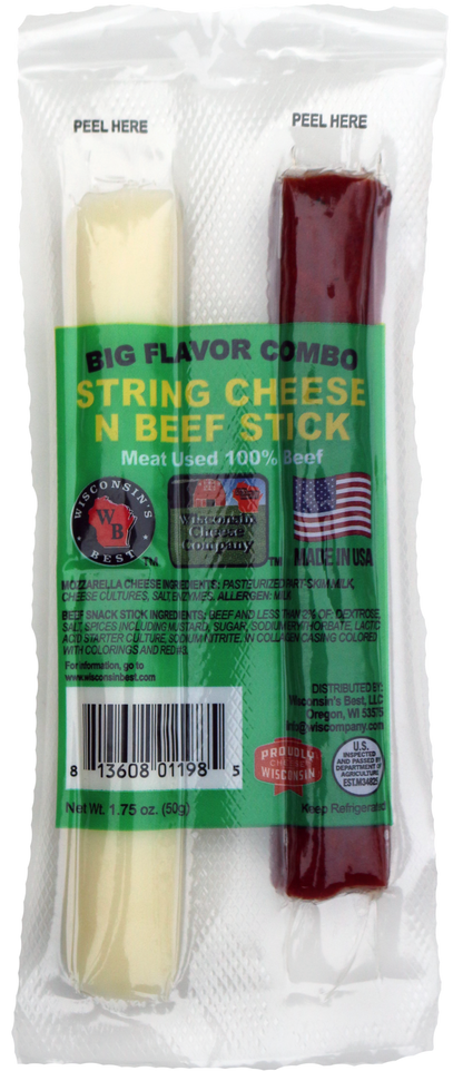 String n Beef Stick Combo Packs, 1.75 oz. Per Pack, 18 Count, Wisconsin Cheese Company™