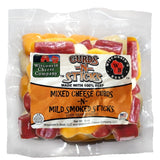 Mixed n Beef Stick Cheese Curds n Sticks, 10 oz. Per Pack, Wisconsin Cheese Company™ Cheese and Meat Snack