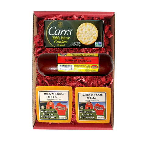 "Wisconsin Classic Cheese, Sausage & Cracker" Gift Box