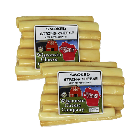 Smoked String Cheese, 12 oz. Per Pack, 2 Count, Wisconsin Cheese Company™