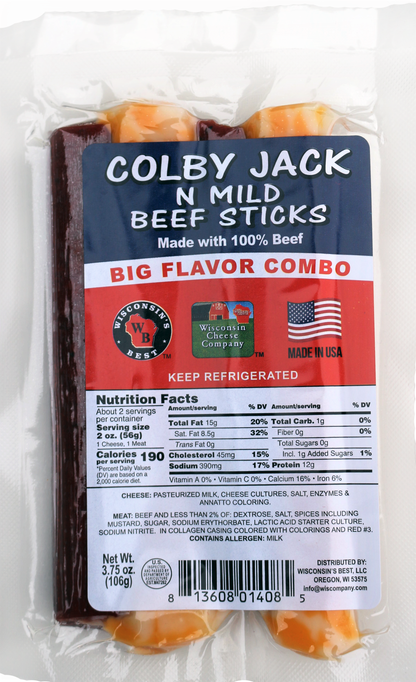 Colby Jack n Beef Stick Combo Pack