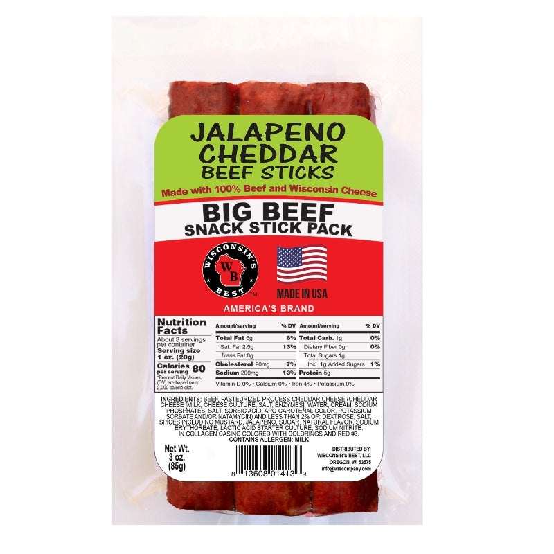 Jalapeno Cheddar Beef Sticks