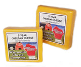 Wisconsin 5 Year Aged Cheddar Cheese Blocks, 7 oz. Per Block, Cheese and Cracker Favorite, Christmas Cheese Gift Idea
