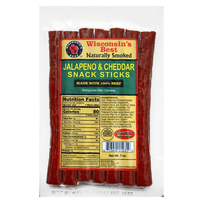 Jalapeno and Cheddar Snack Sticks