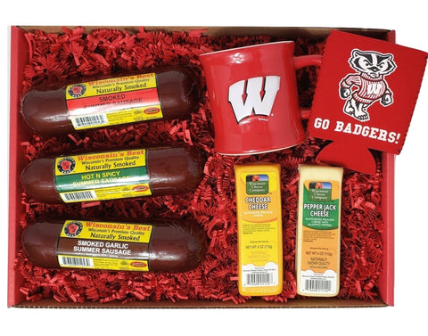 "Wisconsin Badger Fan, Go Bucky!" Gift Box, Wisconsin Cheese Company™