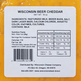 Beer Cheddar Cheese Blocks, 15 oz. Per Block, Wisconsin Cheese Company™