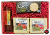 Wisconsin Deluxe Hot Jack Cheese, Sausage & Cracker Gift Box, Holiday Christmas Cheese Box