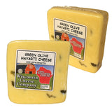 Green Olive Havarti Cheese Blocks, 15 oz. Per Block, Wisconsin Cheese Company™