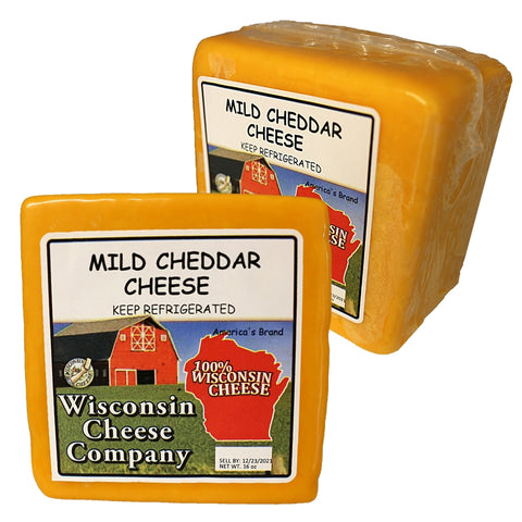 Mild Cheddar Cheese Blocks, 15 oz. Per Block Wisconsin Cheese Company™ Cheese and Cracker Snack