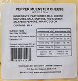 Pepper Muenster Cheese Blocks, 7.75 oz. Per Block, Wisconsin Cheese Company™