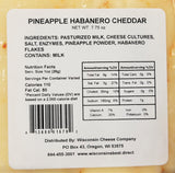 Pineapple Habanero Cheddar Cheese Blocks, 7.75 oz. Per Block, Wisconsin Cheese Company™