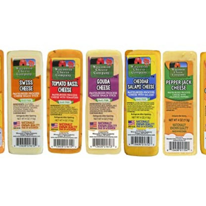 Processed Shelf Stable Gouda Cheese Bars, 4 oz. Each, 6 count, Wisconsin Cheese Company™