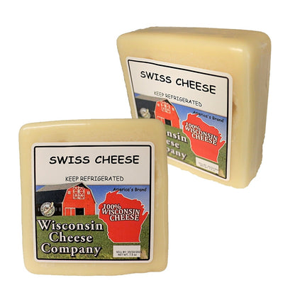 Two blocks of Swiss Cheese