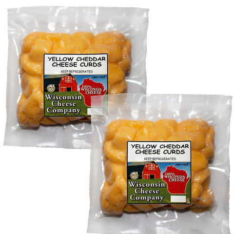 Yellow Cheddar Cheese Curds, 10 oz. Per Pack, Wisconsin Cheese Company™